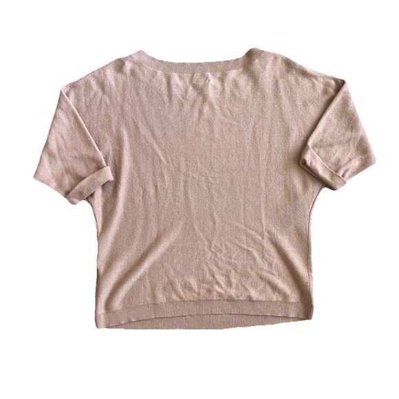 SOHO NY & Co Bat Wing Cuffed Sleeve Metallic Rose Sz Large Sweater 90’s Y2K - Picture 3 of 7